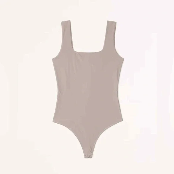 NWOT // Abercrombie - Soft AF Cotton Blend Seamless Bodysuit - Picture 1 of 2